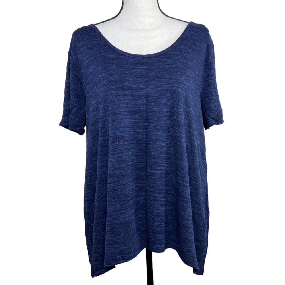Dressbarn Short Sleeve Navy Tee Size XL